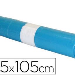 Rollo 10 bolsas basura azules 110µ 80x105cm. 100l.